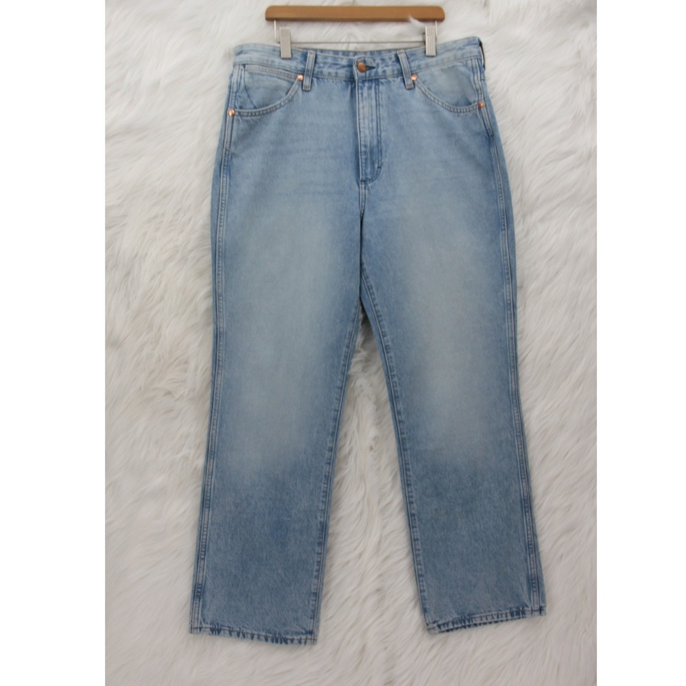Wrangler Wild West 603 Jeans Women's High Rise Straight Blue Jeans 30x27 Western